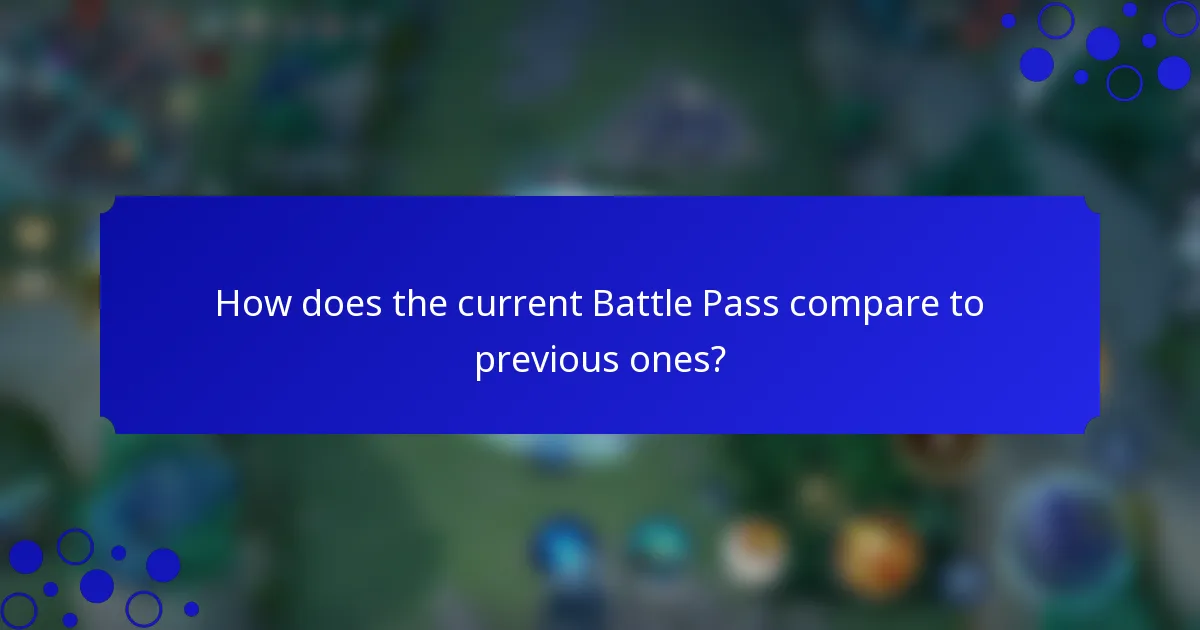 How does the current Battle Pass compare to previous ones?