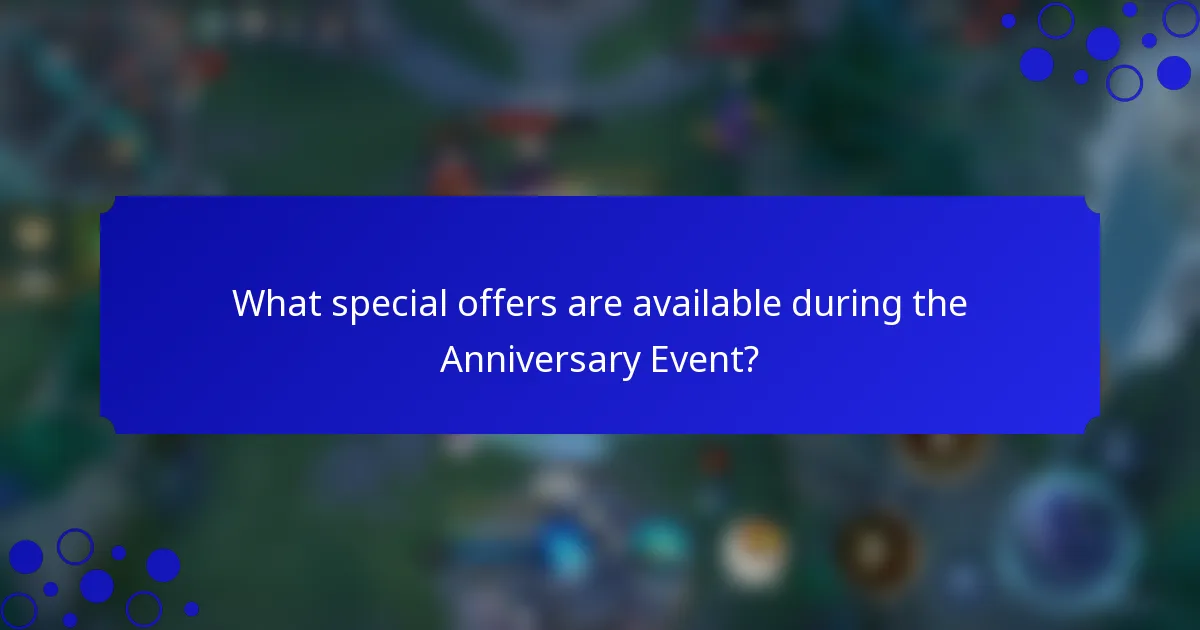 What special offers are available during the Anniversary Event?